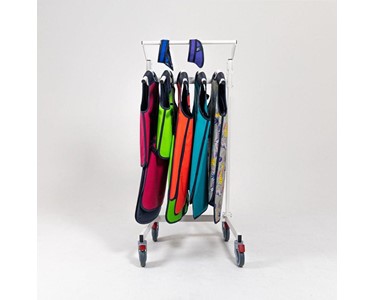 Safeloox - Mobile Lead Apron Rack for 5 One-Piece Aprons - SL-RACK-5OP