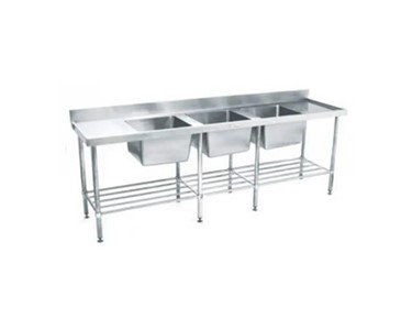 Simply Stainless - Triple Bowl Sink Bench | 700 Series