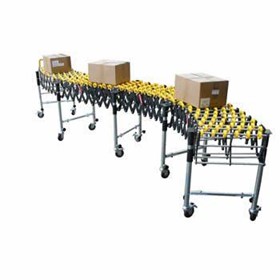 Mobile Flexible Expanding Wheel Conveyors - Plastic Skates