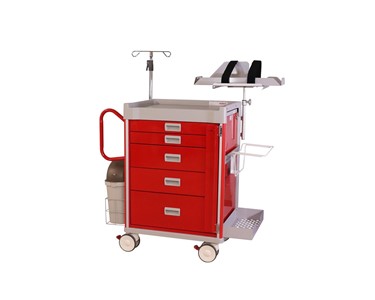 Select Patient Care - Emergency Resuscitation Cart | 5 Drawer - Package 9