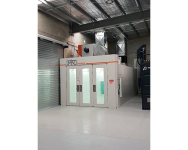 MN Spraybooths - Automotive Spray Booth | Semi Downdraft