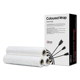 Coloured Hand Stretch Wrap Blown White 500mm x 400m