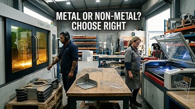 Fiber Laser vs CO2 Laser Cutting Machine Australia (2026) How To Choose The Right Laser For Your Workshop