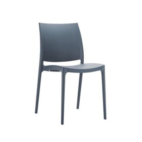 Maya Cafe Stacking Chairs - Anthracite