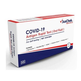 JusChek COVID-19 Antigen Rapid Test (Saliva) - 1 Test