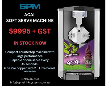 SPM Drink Systems - ACAI SOFT SERVE MACHINE