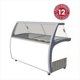 Ice Cream Display With Glass Canopy - 575 Litre | SD575S2