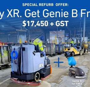 December Promo | Refurb XR Ride-On Scrubber + BONUS Genei B