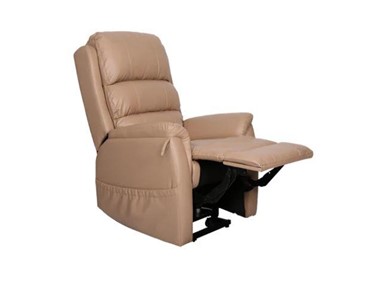 Aspire - Recliner Chair - Dual Action Latte Vinyl | Idaho | CHP227165