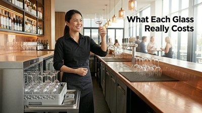 Commercial Undercounter Glasswasher Costs: The Numbers That Change the Business Case (2026)