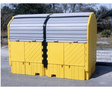 Spilltek - Double IBC Hard Top Spill Pallet