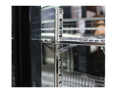 Rhino - Energy Efficient Black Upright Glass Door Bar Fridge | SGT1R-BS