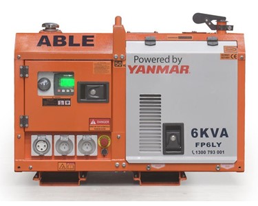 Yanmar - Diesel Generator | 6kVA 240V 23Amps - LOW PROFILE