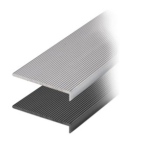 Anti Slip Stair Nosings | Plain Aluminium