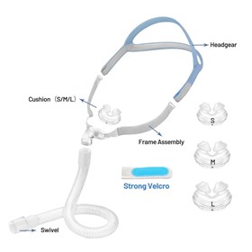 Compatible AirFit P10 — nasal pillow mask , 3 Nose Pad Sizes, (S,M,L)