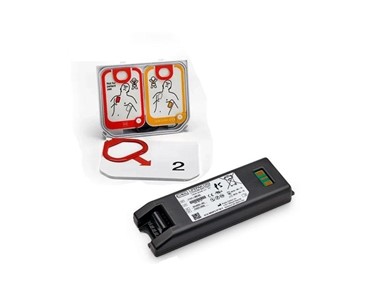Lifepak - CR2 Lithium Replacement Battery & Defibrillator Pads Bundle