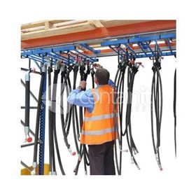 Hose Storage Kit with Track System for Pallet Racking