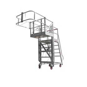 Mobile Access Platform | Height Adjustable Platform with Guardrails