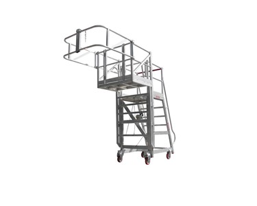 Mobile Access Platform | Height Adjustable Platform with Guardrails