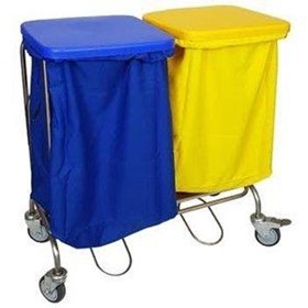 Double Collection Trolley | Double Linen Skips