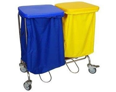 Double Collection Trolley | Double Linen Skips