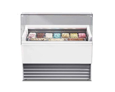 Ital Proget - Nova - Gelato display - 6 & 7 x 5 Lt trays or 10 & 13 x 4.2 Lt trays.