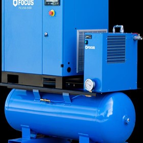 FC Screw Compressor 5.5kw - 30kw Fixed Speed Tank-Mounted with Dryer