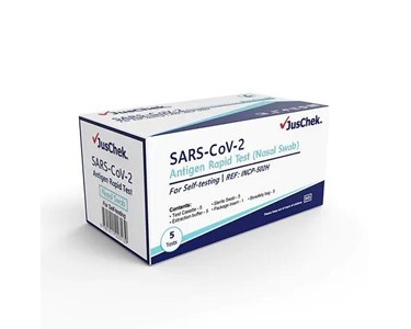 Juschek - SARS-CoV-2 Rapid Antigen Test Kit | Nasal | 5 Tests (1 Box)