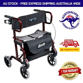 Diamond Deluxe 2-in-1 Walker and Transit Chair