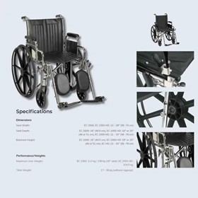 Mobility Manual Folding Chair