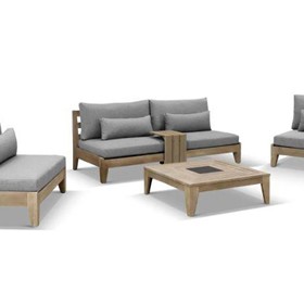 Timber Outdoor Lounge Setting | Keppel 5pc 