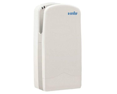 Velo - Hand Dryer | White Veltia Tri Blade Ionshield