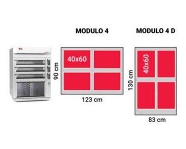 Mech Masz 4 Trays per Deck Modular Deck Oven Electric