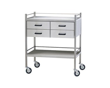 Resuscitation Trolley 800Wx500Dx900Hmm | Four Drawer