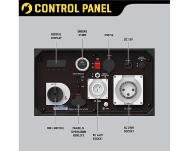 Pure Sine Digital Petrol Inverter Generator 6000W | Electric Start