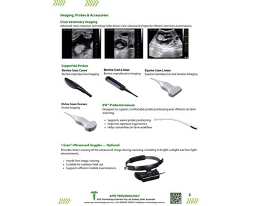 APS Technology Australia - Compact Touch Veterinary Ultrasound System – BestScan® S6 Touch