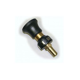 Alloy Fire Hose Nozzle with 20mm brass barbed inlet - Fan and Jet