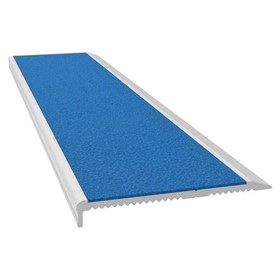 Aluminium Stair Nosing - M Series Clear Anodised Blue