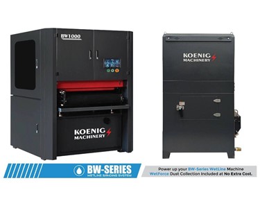 Koenig - 1000mm Wet Wide Belt Sander | Industrial Stainless | BW1000