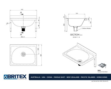 Britex - Hand Basin | Compact