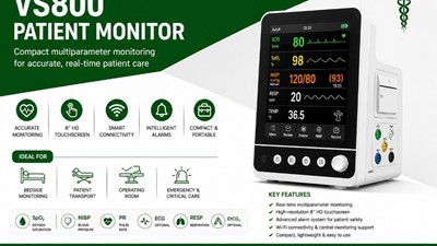 VS800 Patient Monitor: Compact, Accurate Monitoring for Real-Time Clinical Care