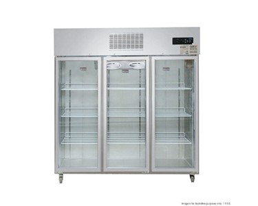 COMMERCIAL UPRIGHT DISPLAY FRIDGE SS - STAINLESS STEEL UPRIGHT FRIDGE