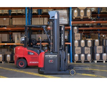Hyworth Double Deep Walkie Reach Stacker - 50% More Storage, Same Footprint, No Licence Required