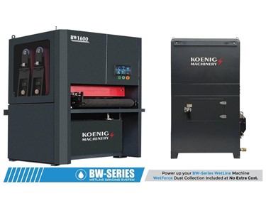 Koenig - 1600mm Industrial Wet Wide Belt Sander with WET Extraction | BW1600