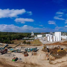 Dust Control at a busy concrete recycling centre
