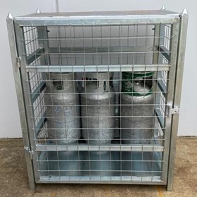 Forklift Gas Bottle Storage Cage – DHE-GBC615-FP