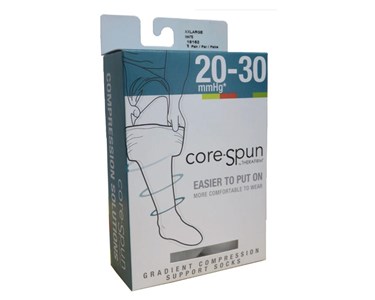 Core-Spun Unisex Socks Moderate Support 20-30mmHg