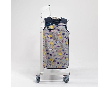 Mobile Lead Apron Rack for Ten One-Piece Aprons