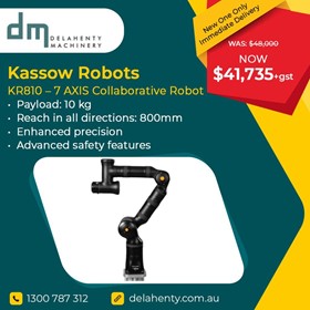 7-AXIS COLLABORATIVE COBOT - KR810 (Made in Demark)