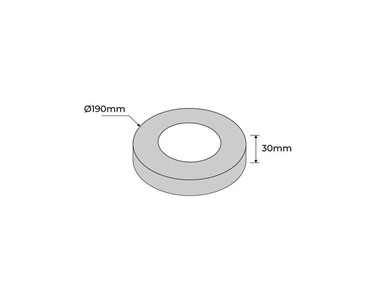 Bollard Base Cover For 90mm SS Bollards | BBC-190-SS304